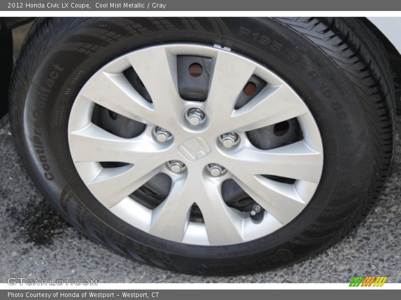 Cool Mist Metallic / Gray 2012 Honda Civic LX Coupe