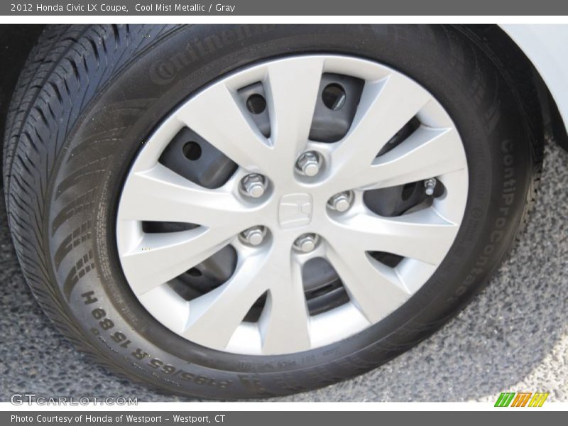 Cool Mist Metallic / Gray 2012 Honda Civic LX Coupe