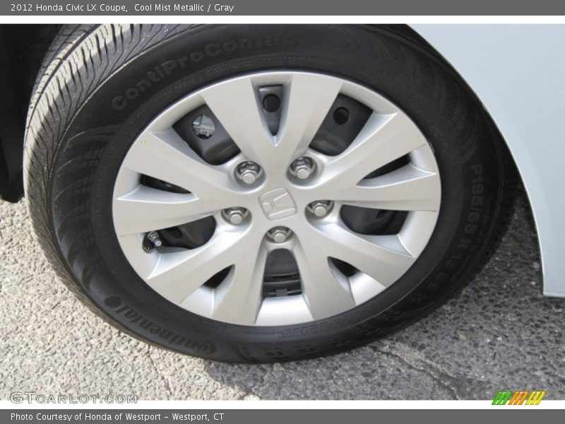 Cool Mist Metallic / Gray 2012 Honda Civic LX Coupe