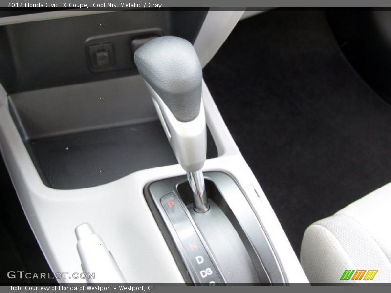 Cool Mist Metallic / Gray 2012 Honda Civic LX Coupe