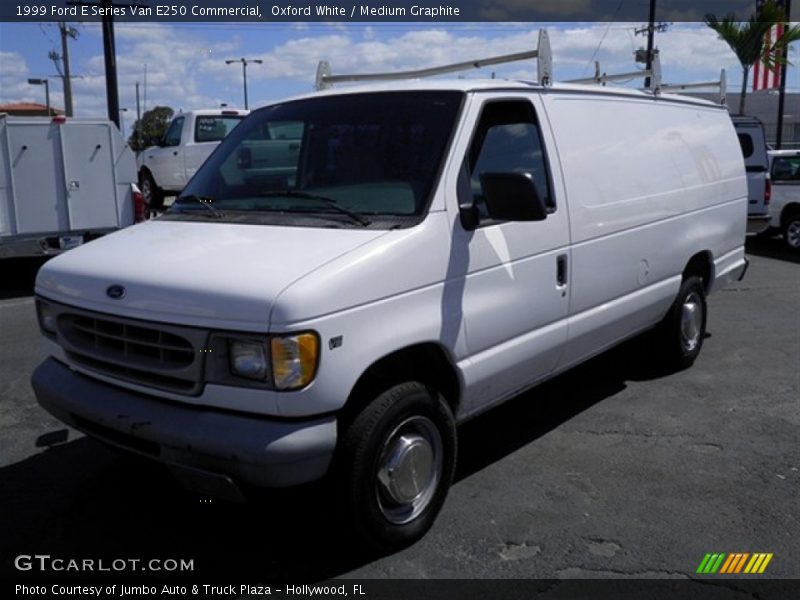 Oxford White / Medium Graphite 1999 Ford E Series Van E250 Commercial
