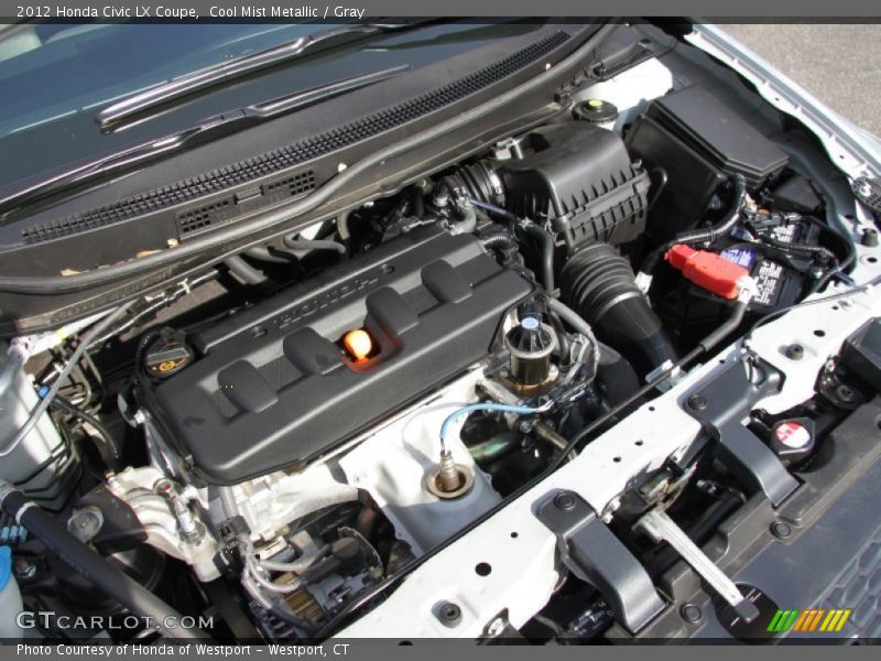 Cool Mist Metallic / Gray 2012 Honda Civic LX Coupe