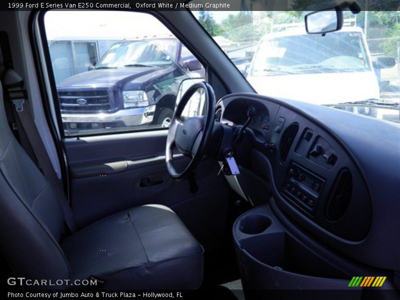 Oxford White / Medium Graphite 1999 Ford E Series Van E250 Commercial