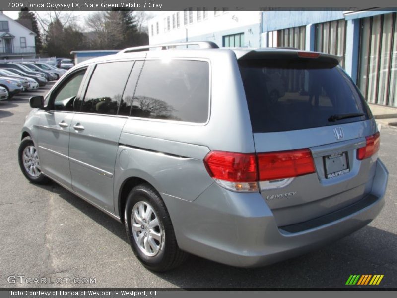 Slate Green Metallic / Gray 2009 Honda Odyssey EX