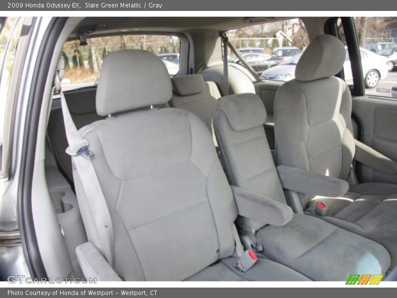 Slate Green Metallic / Gray 2009 Honda Odyssey EX