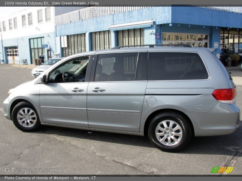 Slate Green Metallic / Gray 2009 Honda Odyssey EX