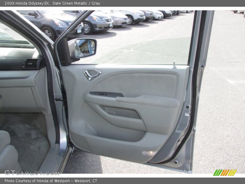 Slate Green Metallic / Gray 2009 Honda Odyssey EX