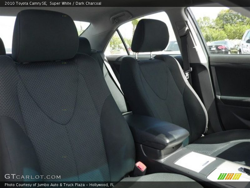 Super White / Dark Charcoal 2010 Toyota Camry SE