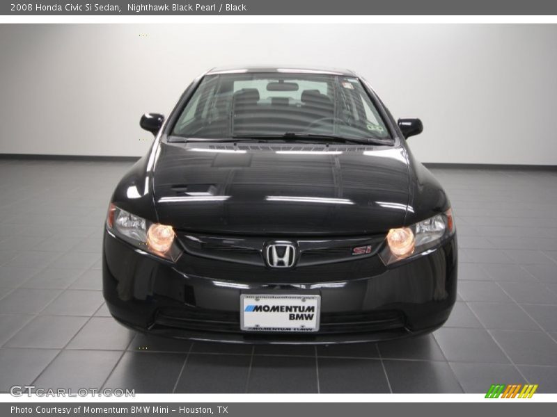 Nighthawk Black Pearl / Black 2008 Honda Civic Si Sedan