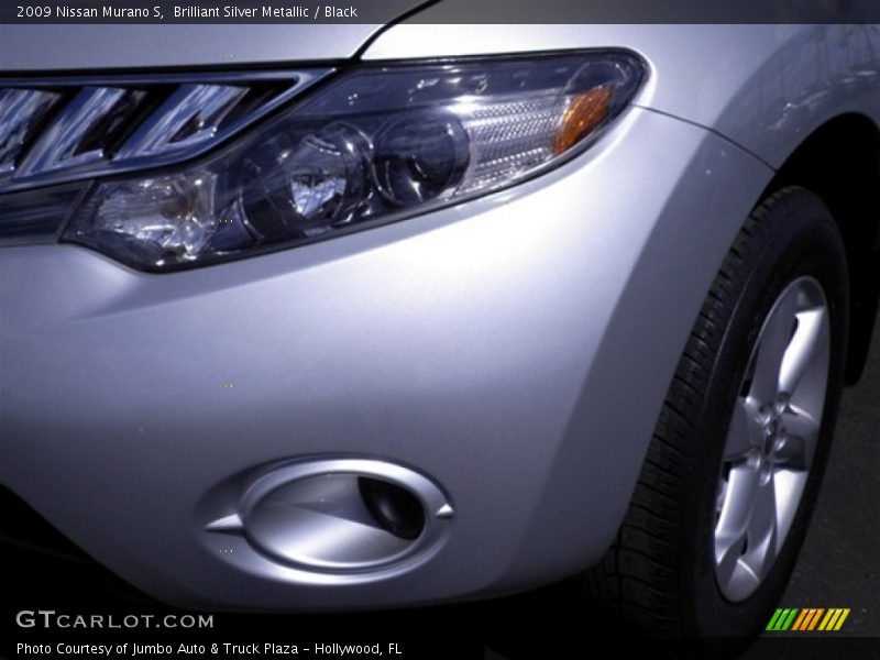 Brilliant Silver Metallic / Black 2009 Nissan Murano S