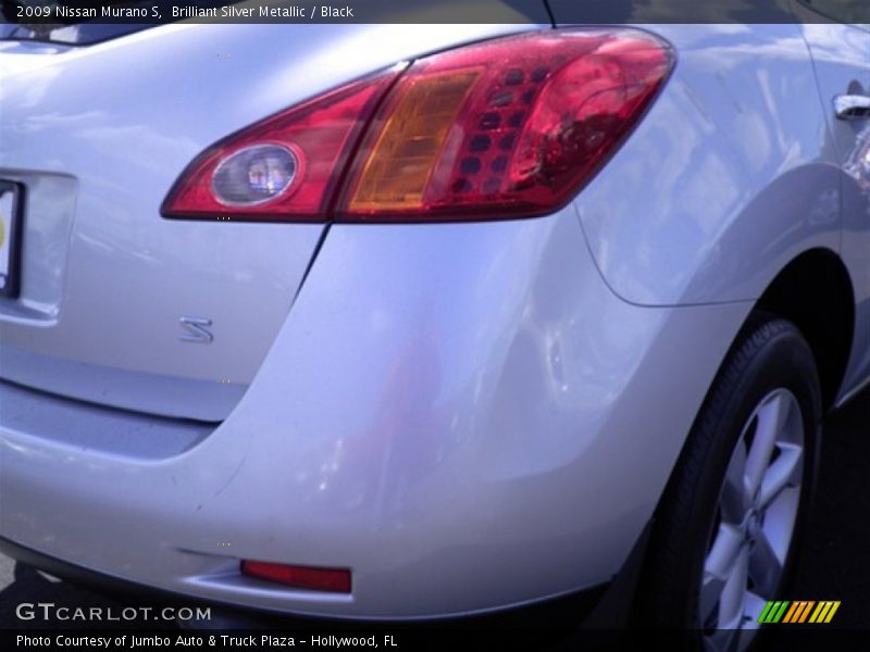 Brilliant Silver Metallic / Black 2009 Nissan Murano S