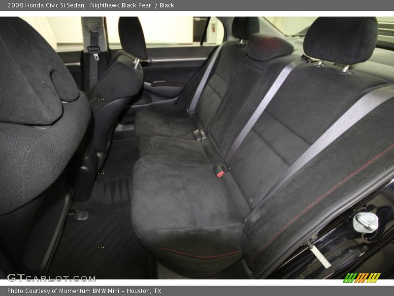 Nighthawk Black Pearl / Black 2008 Honda Civic Si Sedan