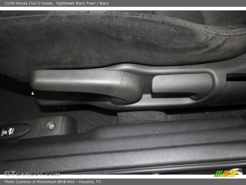 Nighthawk Black Pearl / Black 2008 Honda Civic Si Sedan