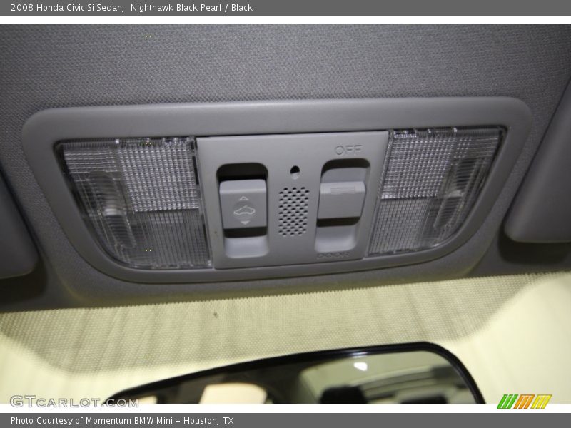 Nighthawk Black Pearl / Black 2008 Honda Civic Si Sedan