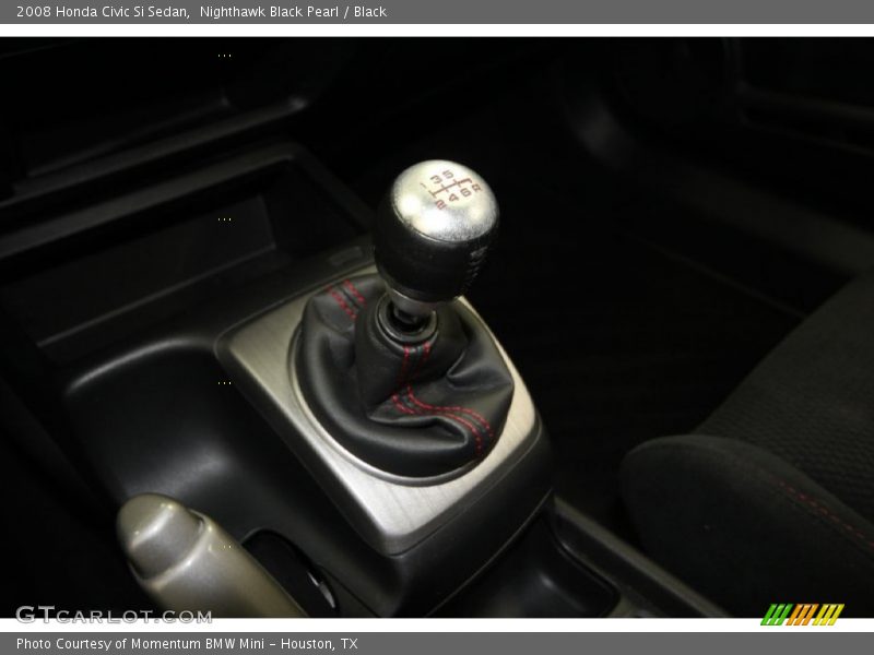 Nighthawk Black Pearl / Black 2008 Honda Civic Si Sedan