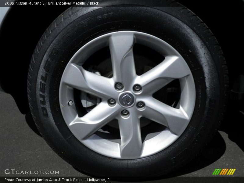 Brilliant Silver Metallic / Black 2009 Nissan Murano S