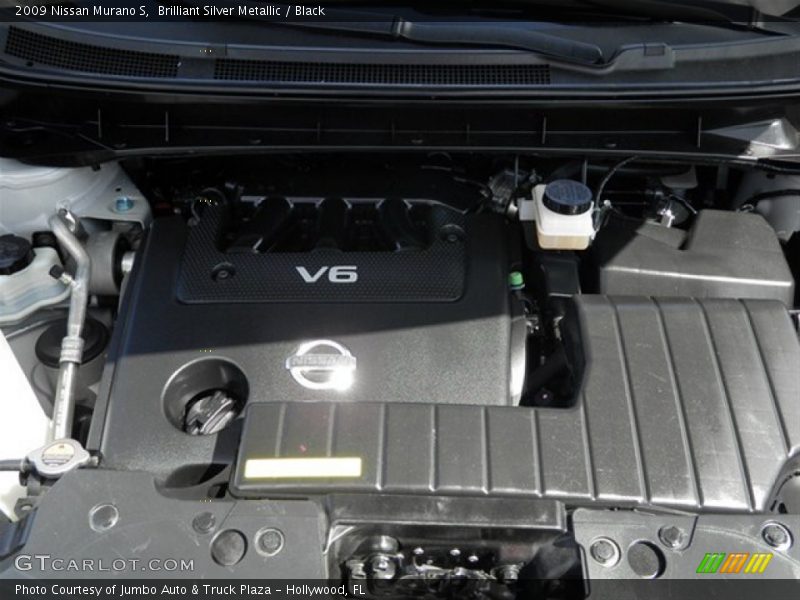 Brilliant Silver Metallic / Black 2009 Nissan Murano S