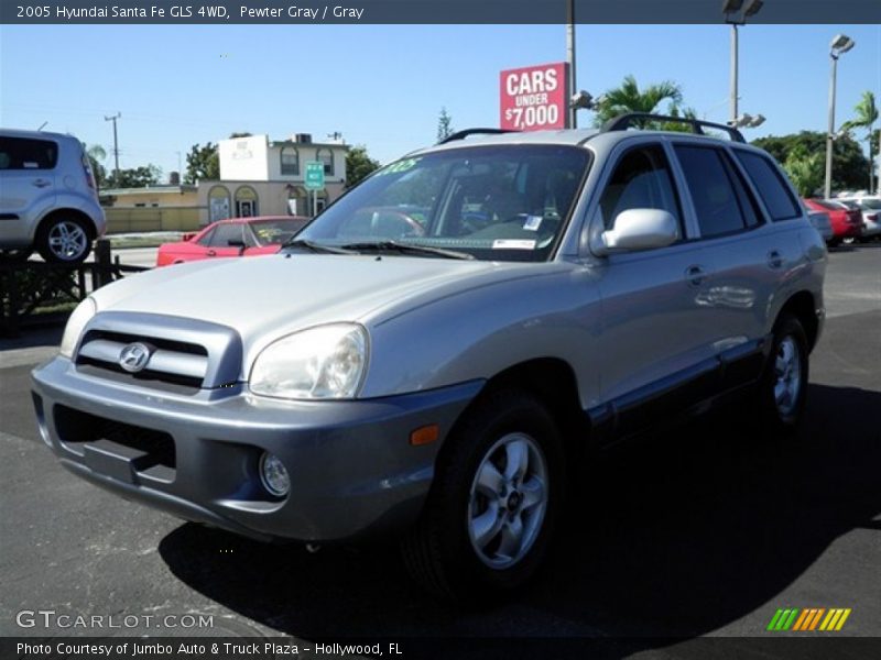 Pewter Gray / Gray 2005 Hyundai Santa Fe GLS 4WD
