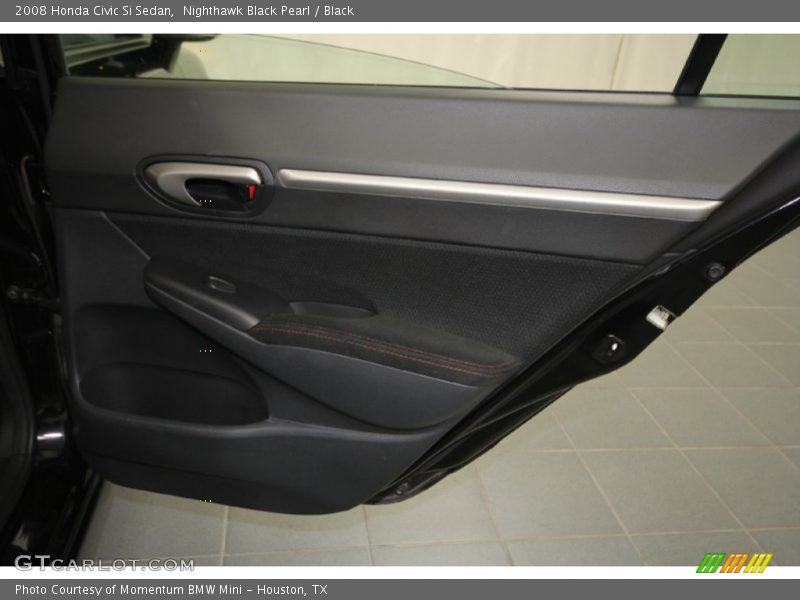 Nighthawk Black Pearl / Black 2008 Honda Civic Si Sedan