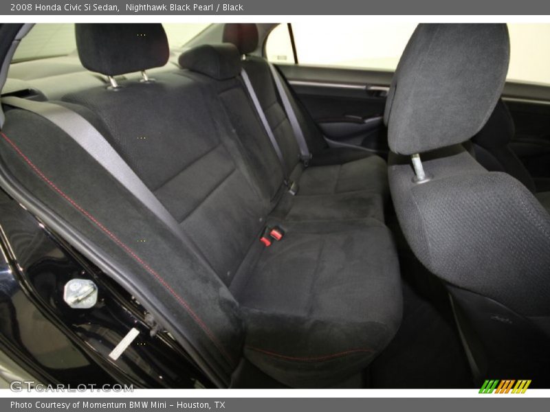 Nighthawk Black Pearl / Black 2008 Honda Civic Si Sedan