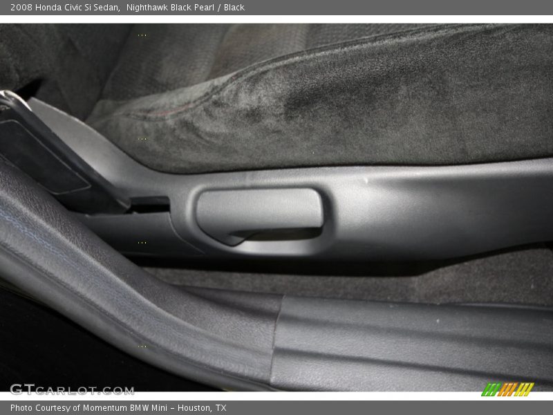 Nighthawk Black Pearl / Black 2008 Honda Civic Si Sedan