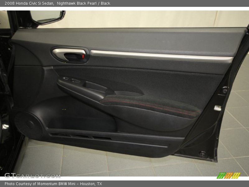Nighthawk Black Pearl / Black 2008 Honda Civic Si Sedan