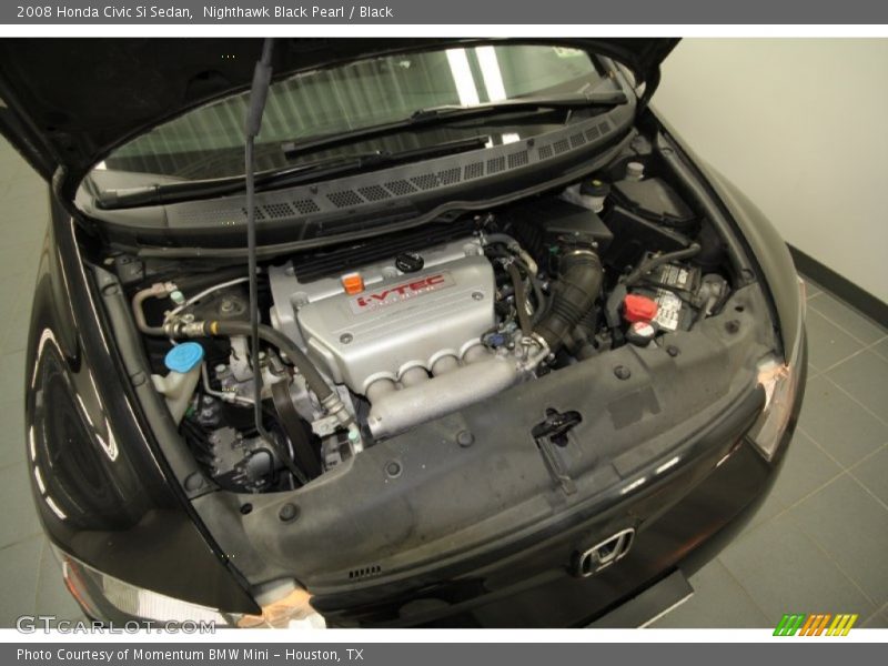 Nighthawk Black Pearl / Black 2008 Honda Civic Si Sedan