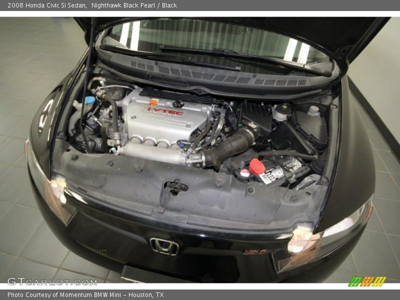 Nighthawk Black Pearl / Black 2008 Honda Civic Si Sedan