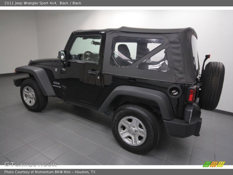 Black / Black 2011 Jeep Wrangler Sport 4x4