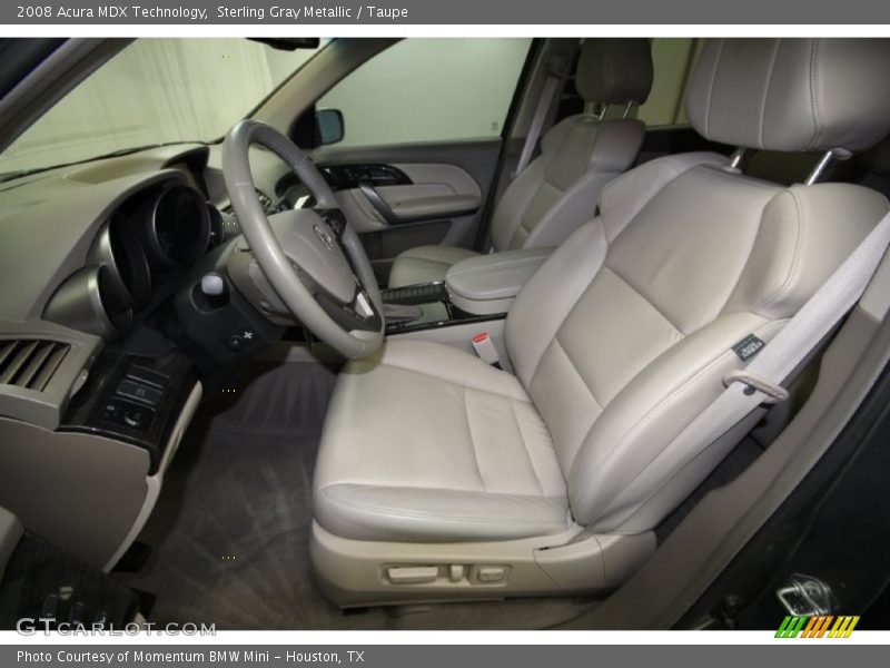 Sterling Gray Metallic / Taupe 2008 Acura MDX Technology