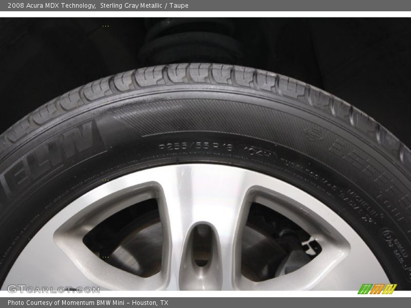 Sterling Gray Metallic / Taupe 2008 Acura MDX Technology