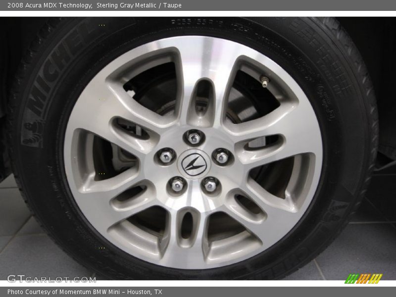 Sterling Gray Metallic / Taupe 2008 Acura MDX Technology