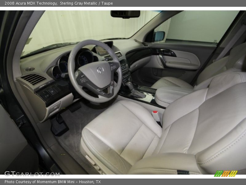 Sterling Gray Metallic / Taupe 2008 Acura MDX Technology