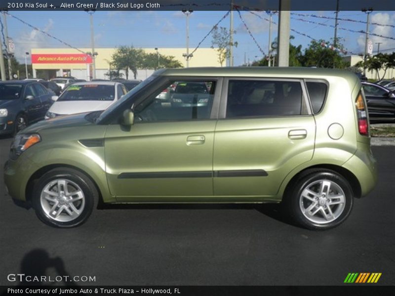 Alien Green / Black Soul Logo Cloth 2010 Kia Soul +