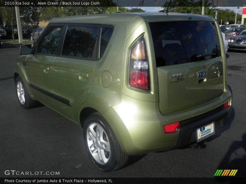 Alien Green / Black Soul Logo Cloth 2010 Kia Soul +