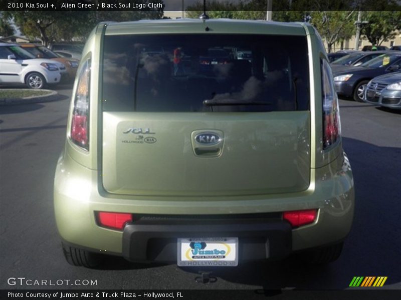 Alien Green / Black Soul Logo Cloth 2010 Kia Soul +