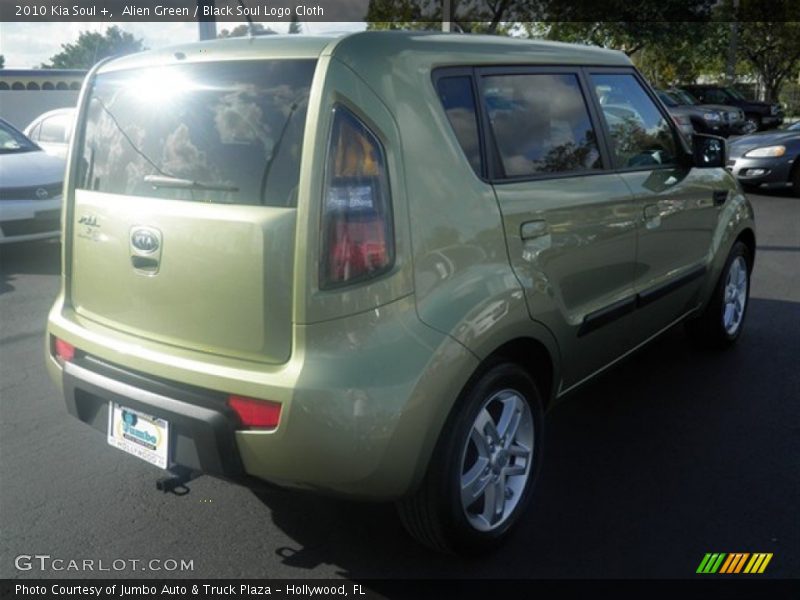 Alien Green / Black Soul Logo Cloth 2010 Kia Soul +