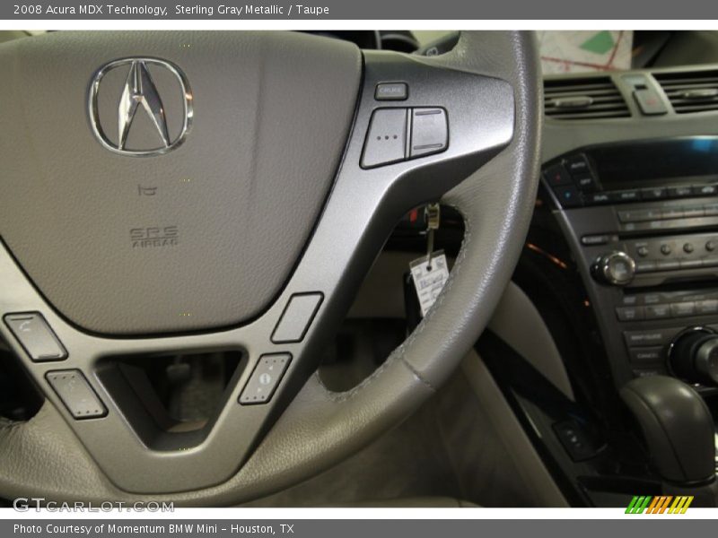 Sterling Gray Metallic / Taupe 2008 Acura MDX Technology