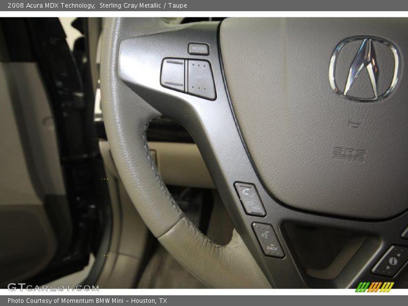 Sterling Gray Metallic / Taupe 2008 Acura MDX Technology