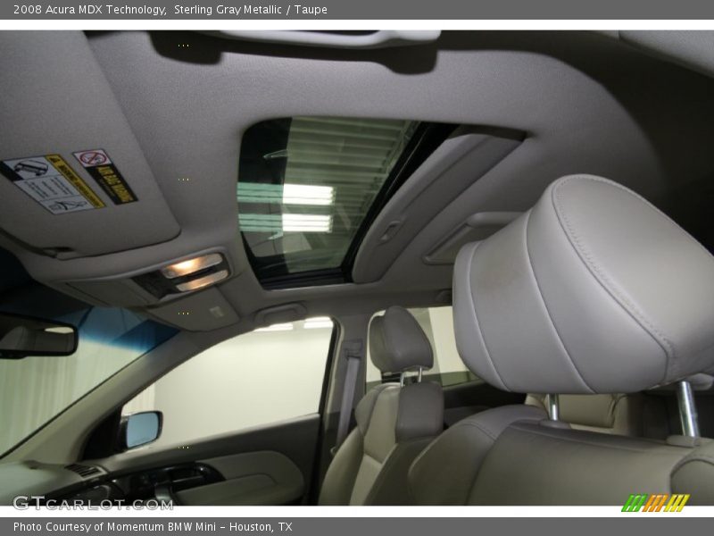 Sterling Gray Metallic / Taupe 2008 Acura MDX Technology