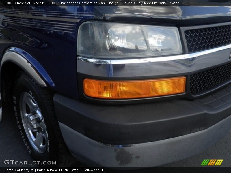 Indigo Blue Metallic / Medium Dark Pewter 2003 Chevrolet Express 1500 LS Passenger Conversion Van