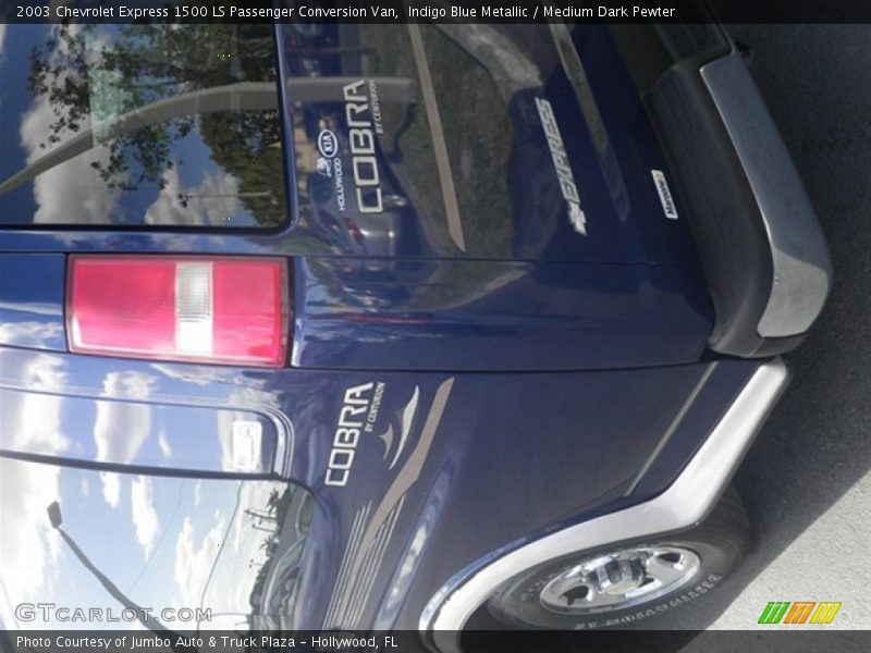 Indigo Blue Metallic / Medium Dark Pewter 2003 Chevrolet Express 1500 LS Passenger Conversion Van