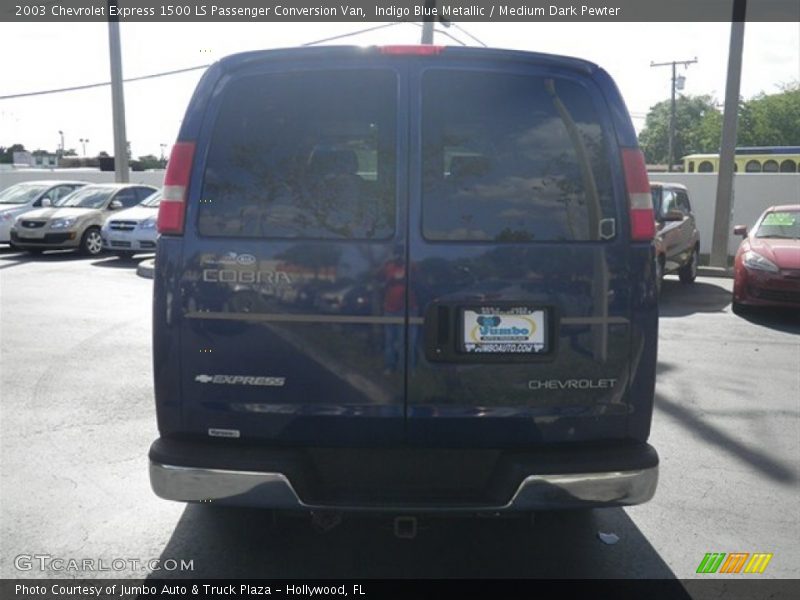 Indigo Blue Metallic / Medium Dark Pewter 2003 Chevrolet Express 1500 LS Passenger Conversion Van