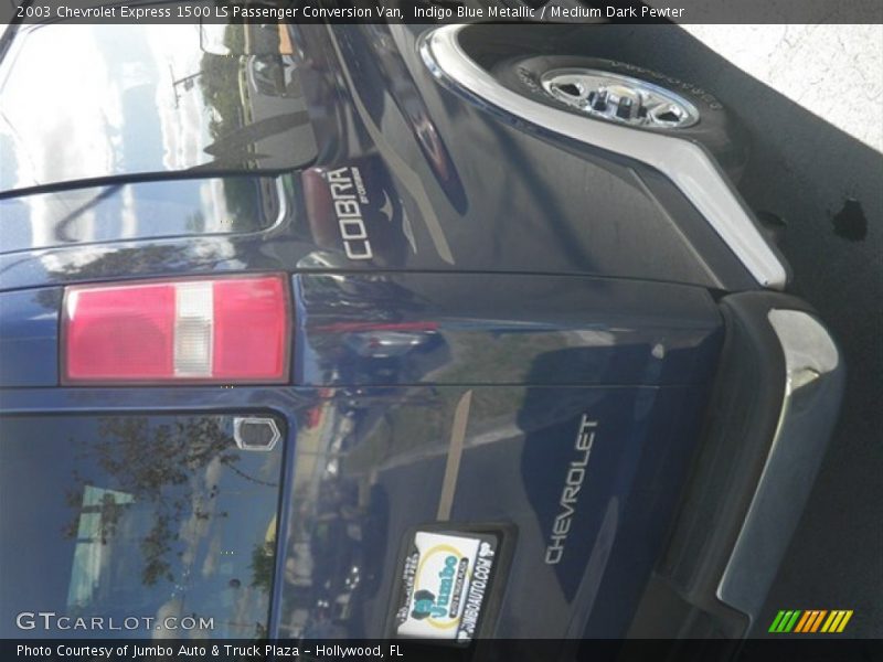Indigo Blue Metallic / Medium Dark Pewter 2003 Chevrolet Express 1500 LS Passenger Conversion Van