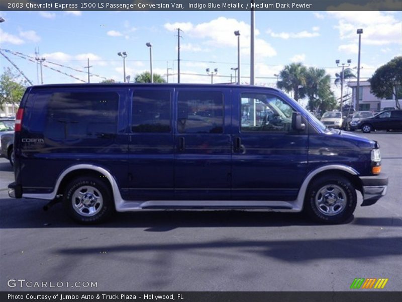 Indigo Blue Metallic / Medium Dark Pewter 2003 Chevrolet Express 1500 LS Passenger Conversion Van
