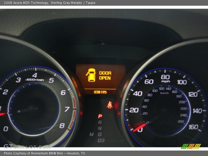 Sterling Gray Metallic / Taupe 2008 Acura MDX Technology