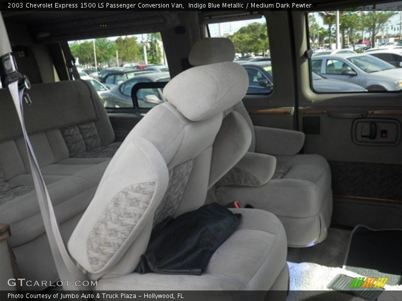 Indigo Blue Metallic / Medium Dark Pewter 2003 Chevrolet Express 1500 LS Passenger Conversion Van