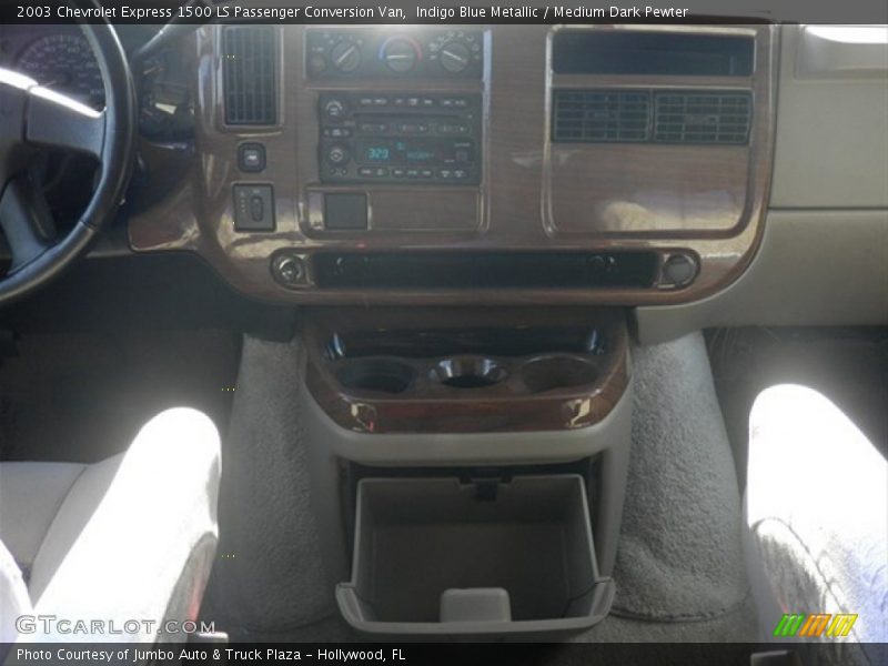 Indigo Blue Metallic / Medium Dark Pewter 2003 Chevrolet Express 1500 LS Passenger Conversion Van