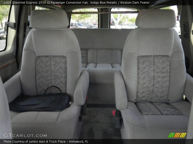 Indigo Blue Metallic / Medium Dark Pewter 2003 Chevrolet Express 1500 LS Passenger Conversion Van