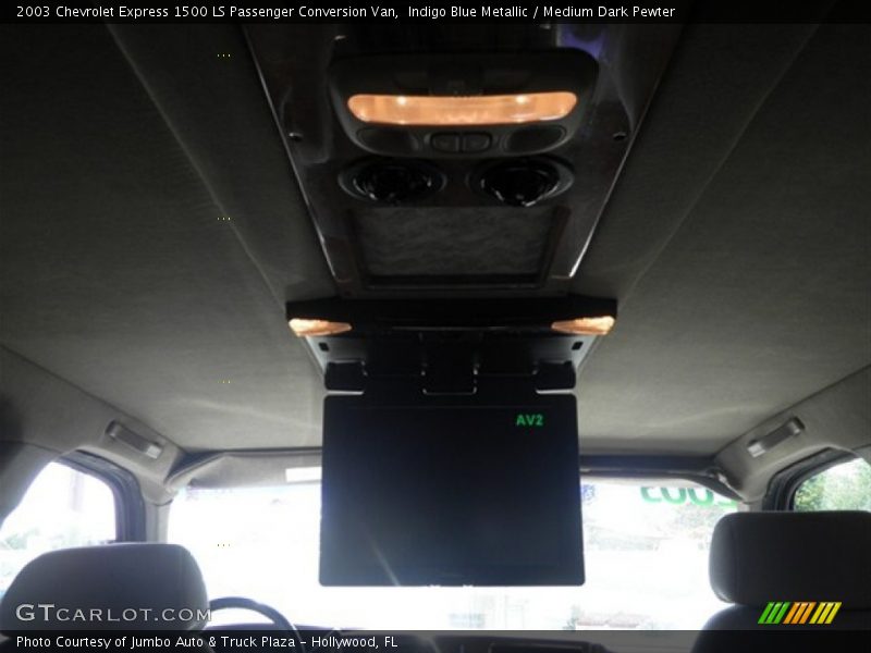 Indigo Blue Metallic / Medium Dark Pewter 2003 Chevrolet Express 1500 LS Passenger Conversion Van